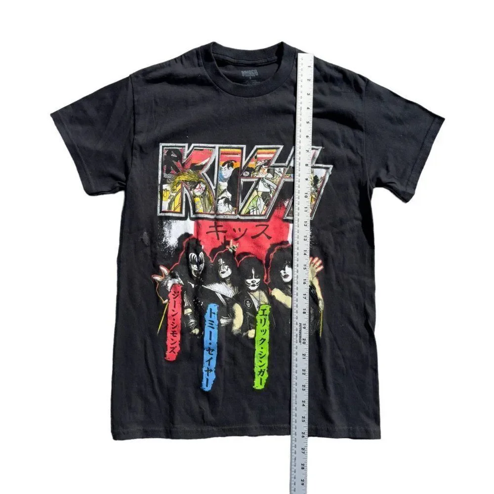 Brisco Brands Japanese Short Sleeve Shirt Black / Multicolor Adult‎ Small (S)
